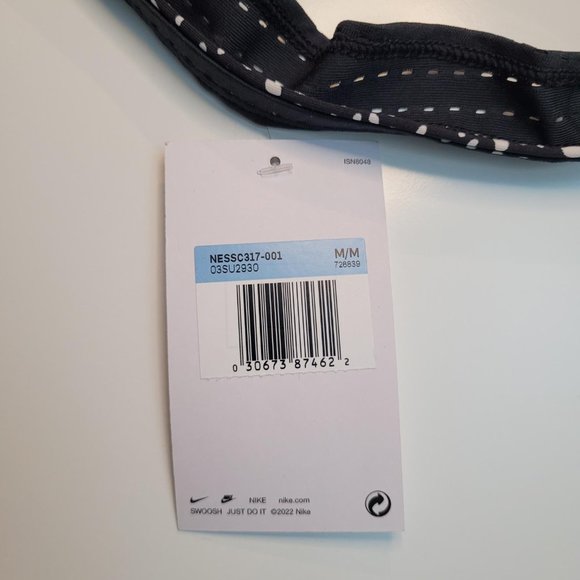 164. Nike 2pc swim top. Black with white polka dots. Size M. NWT - Picture 6 of 6